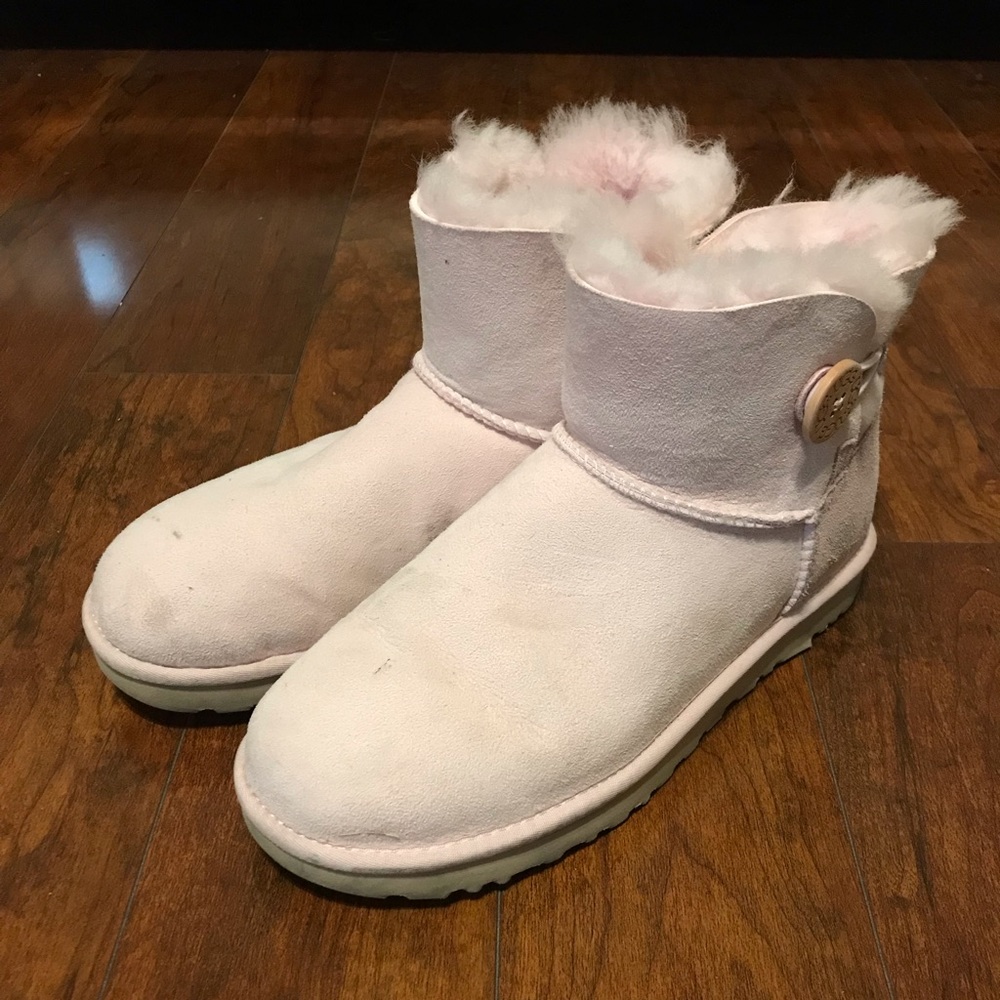 Baby Pink Button Uggs